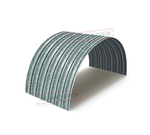 Профнастил С-15ПГ-1190-0.6 (с гранью) Оцинкованный