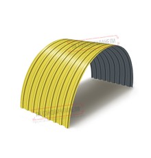 Профнастил окрашенный С17ПГ-1100-0.6 цена за м2