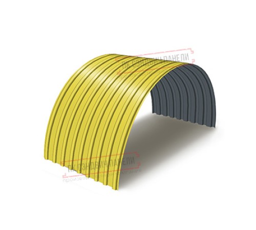 Профнастил окрашенный С17ПГ-1100-0.6 цена за м2