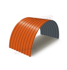 Профнастил окрашенный С17ПГ-1100-0.85 цена за м2