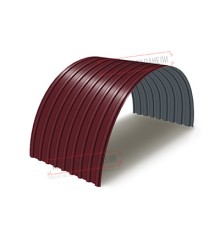 Профнастил окрашенный С17ПГ-1100-0.65 цена за м2