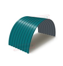 Профнастил окрашенный С17ПГ-1100-0.7 цена за м2