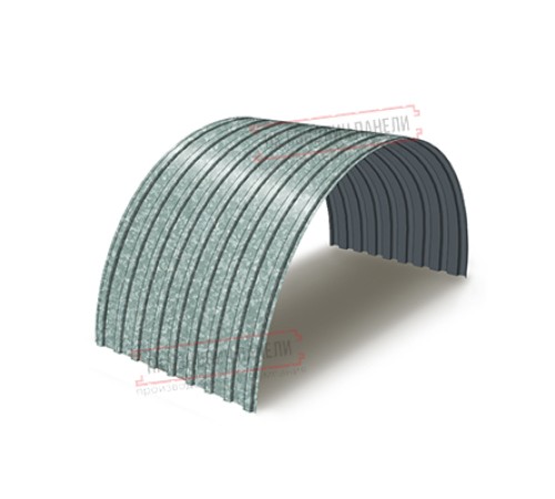 Профнастил оцинкованный С17ПГ-1100-0.5 цена за м2