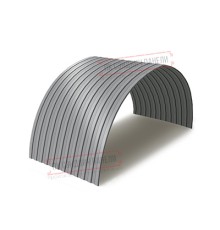 Профнастил СС10ПГ-1150-0.65 Полиэстер RAL7004