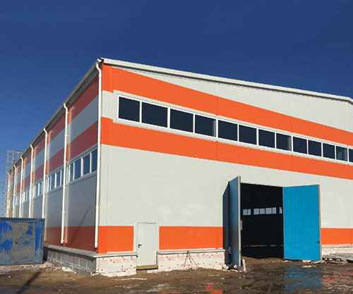 Объект из сэндвич-панелей — пример 2