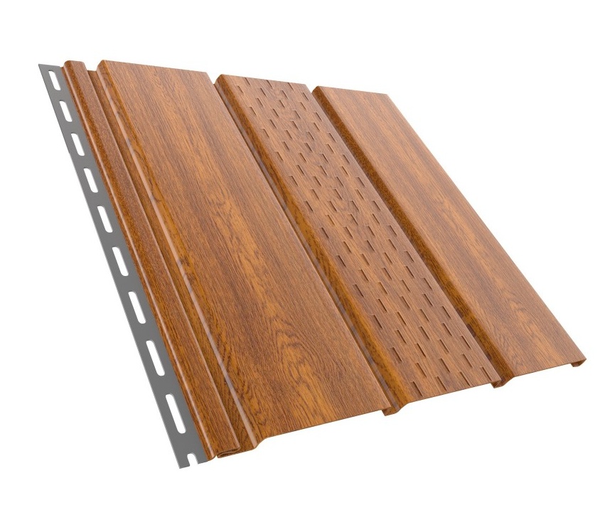 Металлические софиты с центральной перфорацией