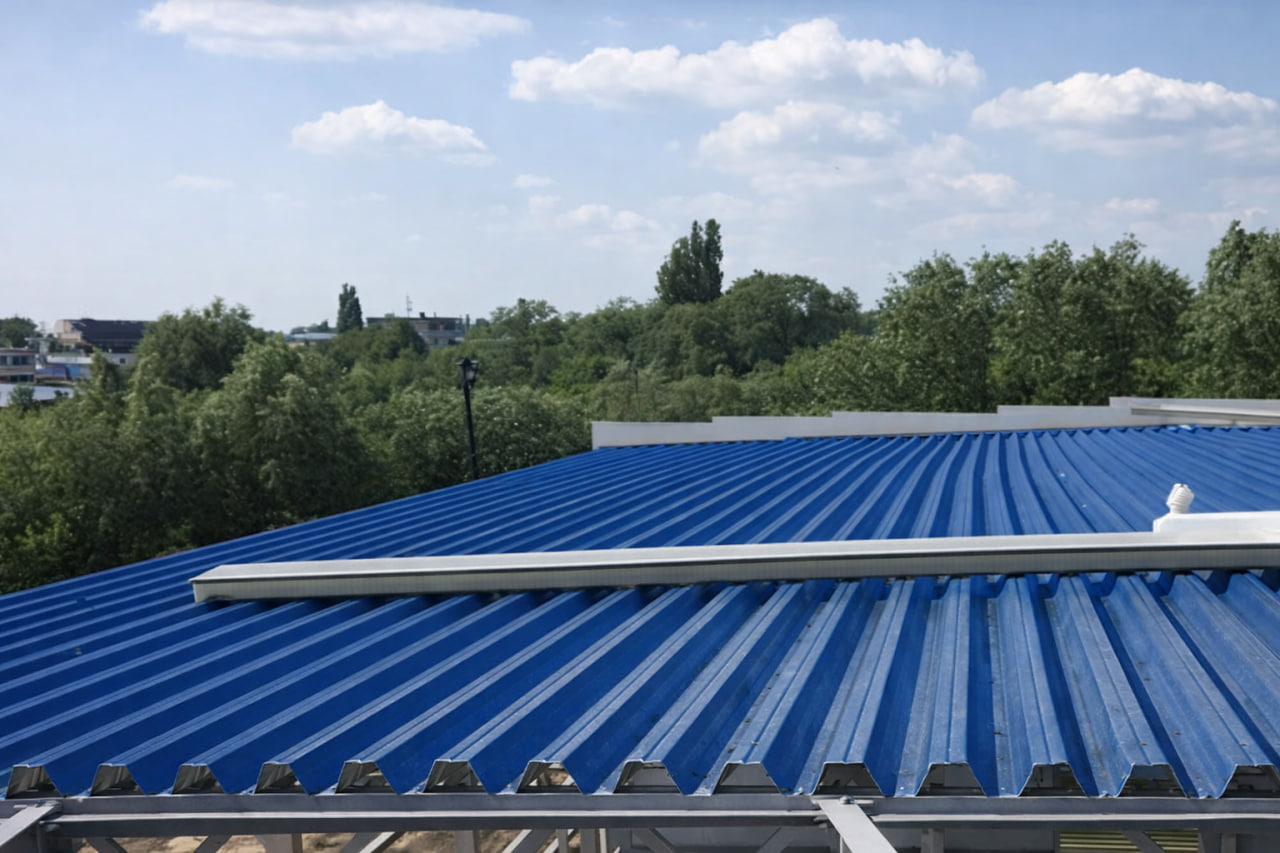 Дорожное ограждение (отбойник) на объекте