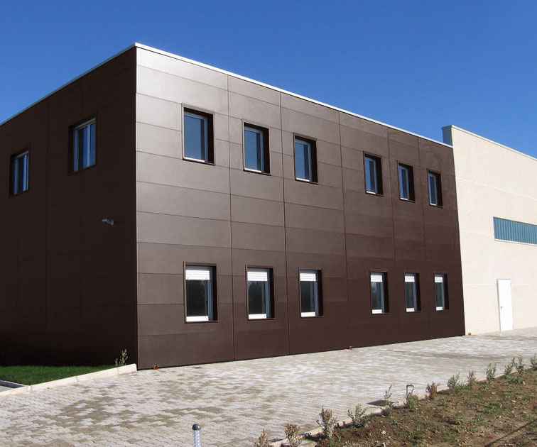 Горизонтальные угловые сэндвич-панели — объект 3