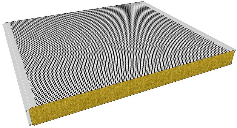 Акустические кровельные сэндвич-панели в Мурино и Ленинградской области