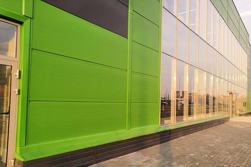 Стеновые сэндвич-панели 80 мм — объект 2